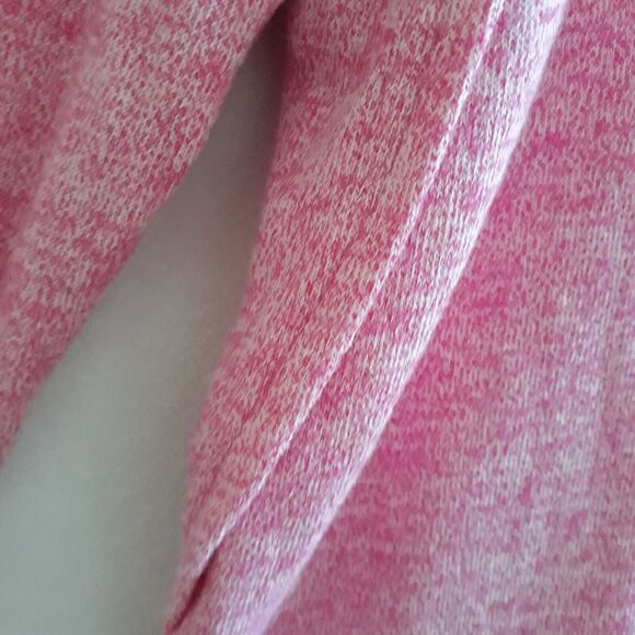 Gap Sweater Women XS  Pink Rounded Hem  Soft Long Sleeve Boat Neck Side Slits - Picture 6 of 12